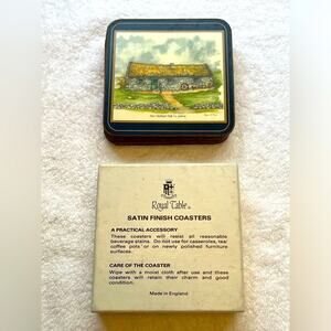 Royal Table satin finish coasters: set of 5